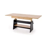 Kép 2/11 - Erika emelő-mechanikás dohányzóasztal – artisan tölgy / fekete - 2. kép