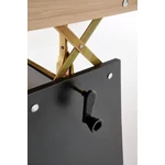 Kép 7/11 - Erika emelő-mechanikás dohányzóasztal – artisan tölgy / fekete - 7. kép