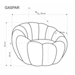 Kép 4/12 - Gaspar 2 pihenőfotel – mustár - 4. kép