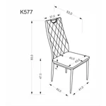 Kép 3/11 - K577 szék – szürke - 3. kép
