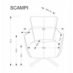 Kép 4/12 - Scampi forgófotel – szürke - 4. kép