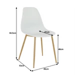 Kép 3/18 - Elegáns fehér szék a nappalihoz