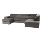Kép 1/24 - Ülőgarnitúra, szürkésbarna taupe, balos, LAMORA U