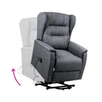 Kép 2/13 - Elegáns világosszürke relaxáló fotel