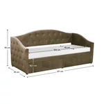 Kép 3/8 - ZASKA Velvet ágy 90x200