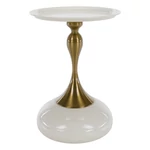 Kép 1/7 - Kisasztal, fehér Ivory/arany, FEJ