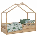 Kép 1/9 - Montessori ágy, 90x200, természetes, tömör, BIANKA