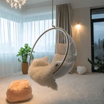 Kép 33/33 - Függő fotel  átlátszó/arany/fehér  BUBBLE NEW TYP 1
