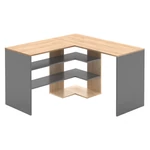 Kép 2/5 - TAMARI sarok számítógépasztal artisan tölgy/grafit