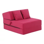 Kép 1/23 - Összecsukható matrac/fotel, 2v1, rózsaszín magenta, PELOS
