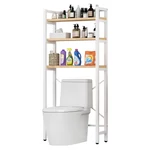 Kép 1/4 - Polcállvány WC fölé, tölgy natural/fehér, BALRAM