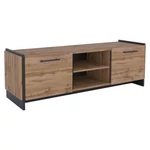 Kép 1/6 - TV asztal, wotan tölgy/fekete, AMONI 2D