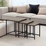 Kép 4/5 - Elegáns dohányzóasztal szett 3db-ból