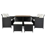 Kép 6/24 - Modern rattan szett kültérbe