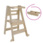 Kép 1/6 - Montessori összecsukható tanulótorony, természetes, URIAN