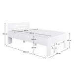 Kép 2/3 - Elegáns 120x200-as fehér matrac