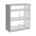 Kép 2/4 - Elegáns komód antracit és crema tölgy kombinációban