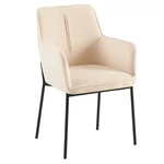 Kép 1/3 - Design fotel, bézs/fekete, REMOND