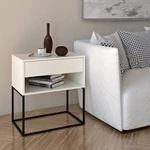Kép 4/7 - Éjjeliszekrény  modern design  fekete kivitel