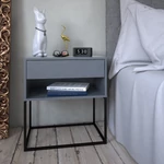 Kép 7/7 - Elegáns kisasztal grafit fényezéssel