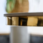 Kép 2/8 - Modern design  arany és fehér márvány