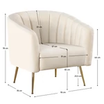 Kép 6/6 - Velvet textúra  gold króm részletekkel