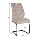 Kép 6/6 - Stílusos taupe/fekete színkombináció