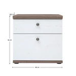 Kép 5/5 - Modern design  fenyő/sonoma trüffel tölgy kombináció
