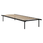 Kép 1/3 - Önálló ágyrács, 90x200, fekete, fém/nyírfa, KENTAK