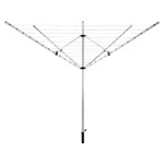 Kép 1/2 - Kerti ruhaszárító, ezüst/fekete, 50 m, ROTARY NEW TYP 1