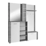 Kép 1/4 - Előszobai készlet, fehér/ beton, FANDU