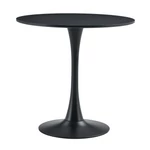 Kép 1/3 - Étkezőasztal, fekete, átmérő 80 cm, REVENTON NEW