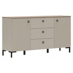 Kép 1/6 - Komód, szürkésbarna Taupe/silverjack tölgy, DOMCA 2D3S
