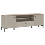 Kép 1/6 - TV-állvány, szürkésbarna Taupe/silverjack tölgy, DOMCA 2D1S