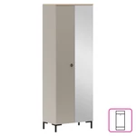 Kép 1/6 - Szekrény tükörrel, szürkésbarna Taupe/silverjack tölgy, DOMCA 2D