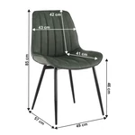 Kép 3/16 - Elegáns és kényelmes ekobőrből készült szék