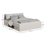 Kép 3/3 - 160x200-as méretben  kényelmes alapadnához.  Kiváló minőségű cashmere anyag