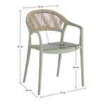 Kép 6/8 - Stílusos design bézses és zöldes árnyalatban