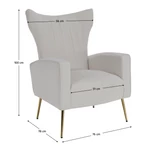Kép 20/20 - Relaxfotel  bézs Velvet szövet  BARET