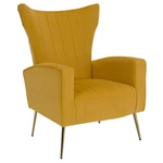 Kép 1/21 - Relaxfotel, sárga Velvet szövet, BARET