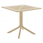 Kép 1/9 - Kerti asztal, szürkésbarna Taupe, DENTON NEW