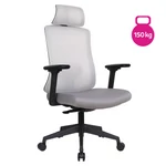 Kép 1/8 - Irodai szék, szürke/fekete, teherbírás 150 kg, ROSANO