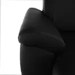 Kép 10/15 - U alakú ülőgarnitúra, fekete textilbőr, balos, BITER U