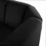 Kép 11/15 - U alakú ülőgarnitúra, fekete textilbőr, balos, BITER U