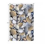 Kép 2/6 - Szőnyeg, színes, minta kövek, 80x200, BESS