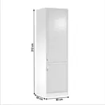 Kép 2/4 - Hűtő beépítő konyhaszekrény D60ZL, jobbos, fehér/sosna Andersen, SICILIA