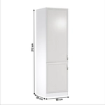 Kép 2/4 - Hűtő beépítő konyhaszekrény D60ZL, balos, fehér/sosna Andersen, SICILIA