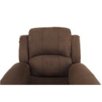 Kép 9/11 - Állítható relaxáló fotel, barna szövet, ASKOY