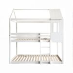 Kép 3/5 - Montessori emeleteságy, fehér, 90x200, ATRISA