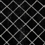 Kép 7/9 - Szőnyeg, fekete/minta, 57x90 cm, MATES TYP 1